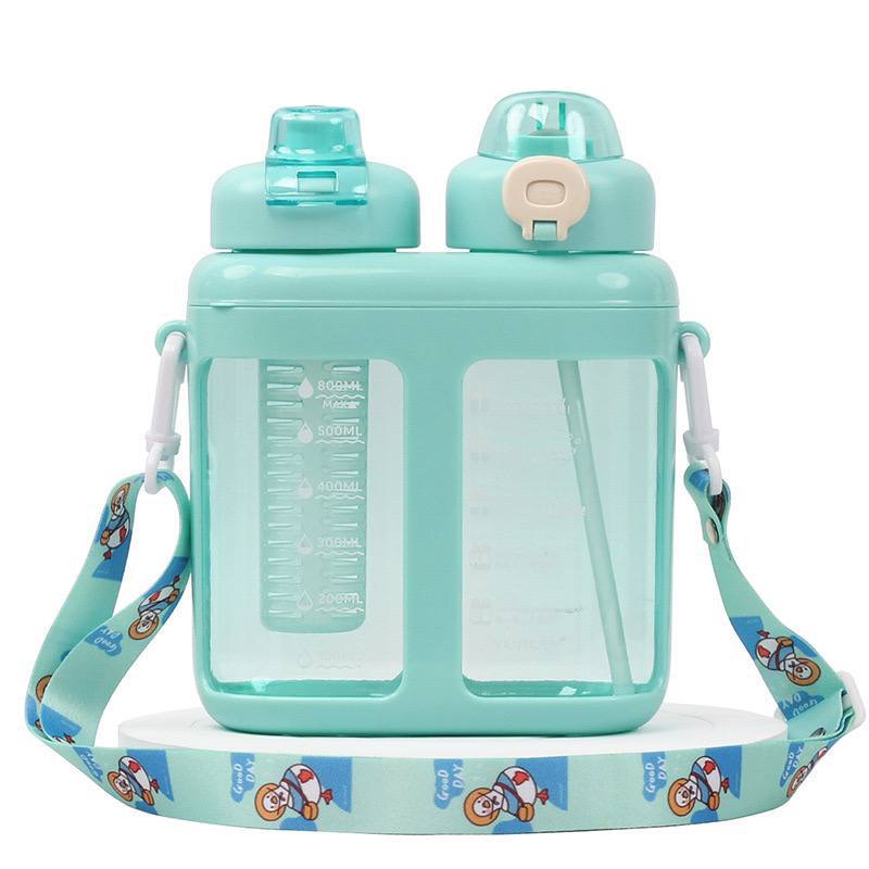 Detachable 2 compartment 1600ml water bottle