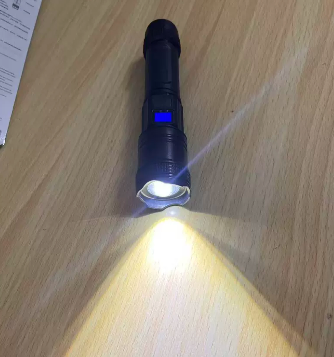Rechargeable flashlight with detachable lithium battery