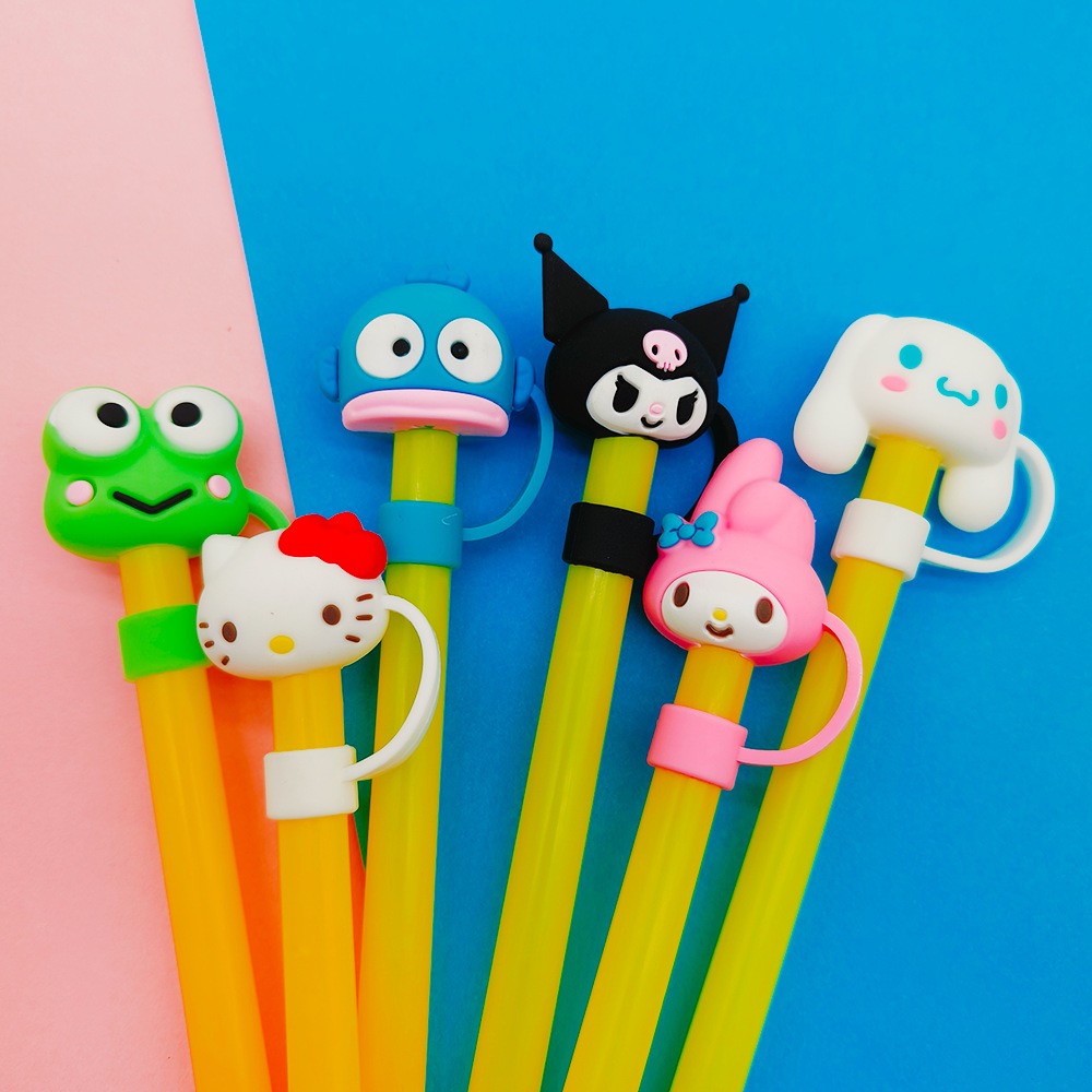 character straw cover