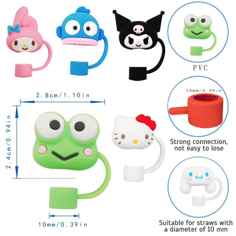 character straw cover