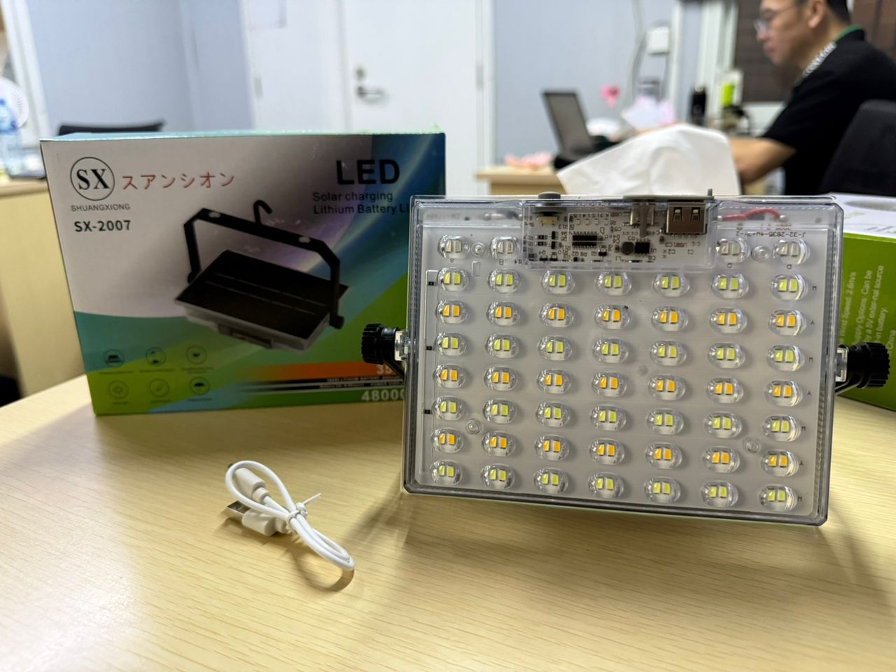 Solar grid rechargeable light