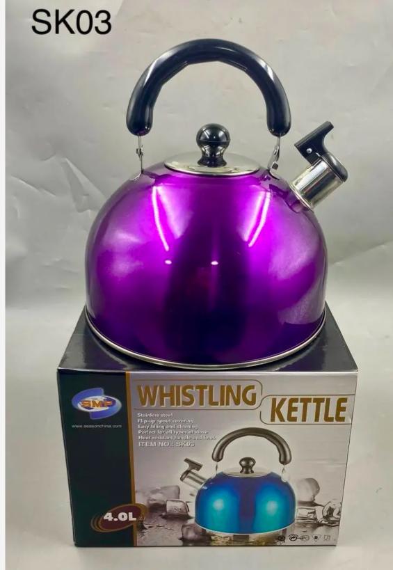 4liters whistling colour kettle