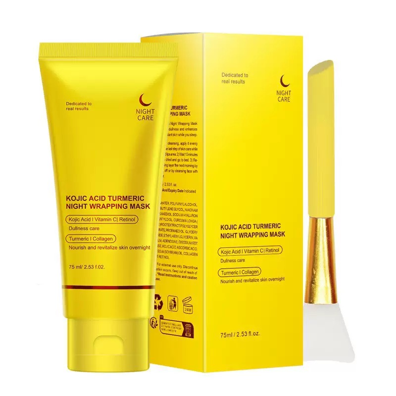 Kojic tumeric night wrapping mask