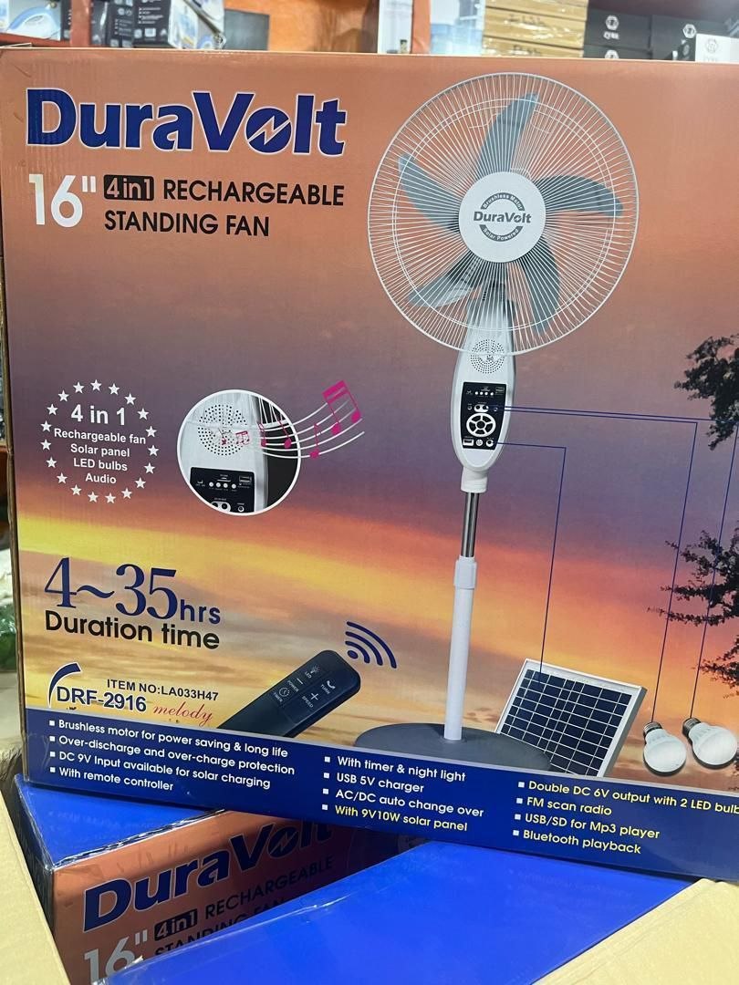 Duravolt Melody  16inches (4 in1).. Rechargeable  Melody  Solar panel 2 bulbs..