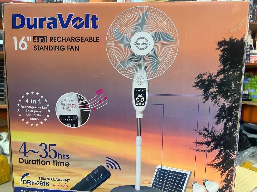 Duravolt Melody  16inches (4 in1).. Rechargeable  Melody  Solar panel 2 bulbs..