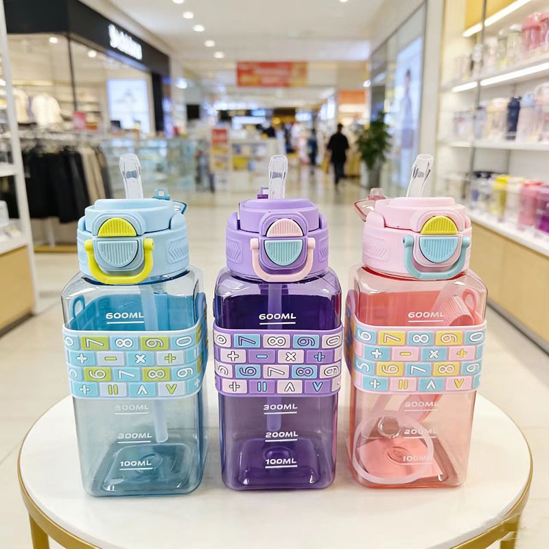 600ml double drinking  water bottle