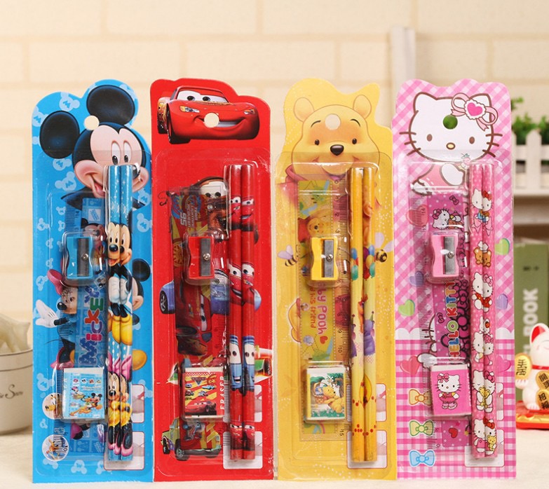 Pencil and eraser set