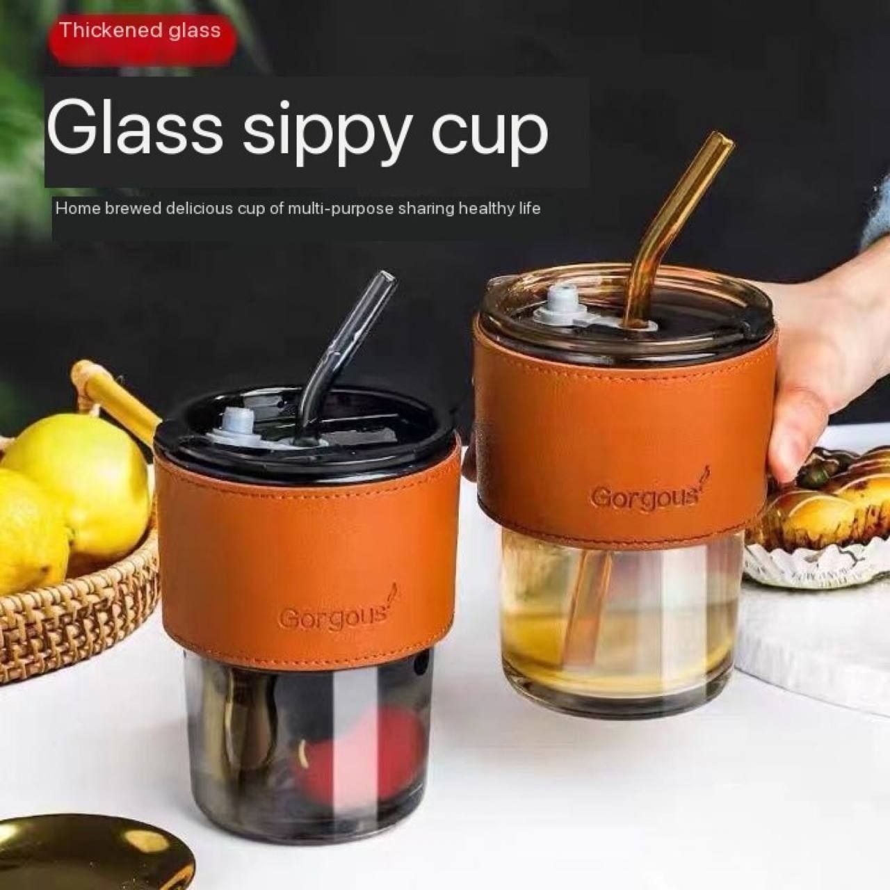 Leather  grip zippy cup