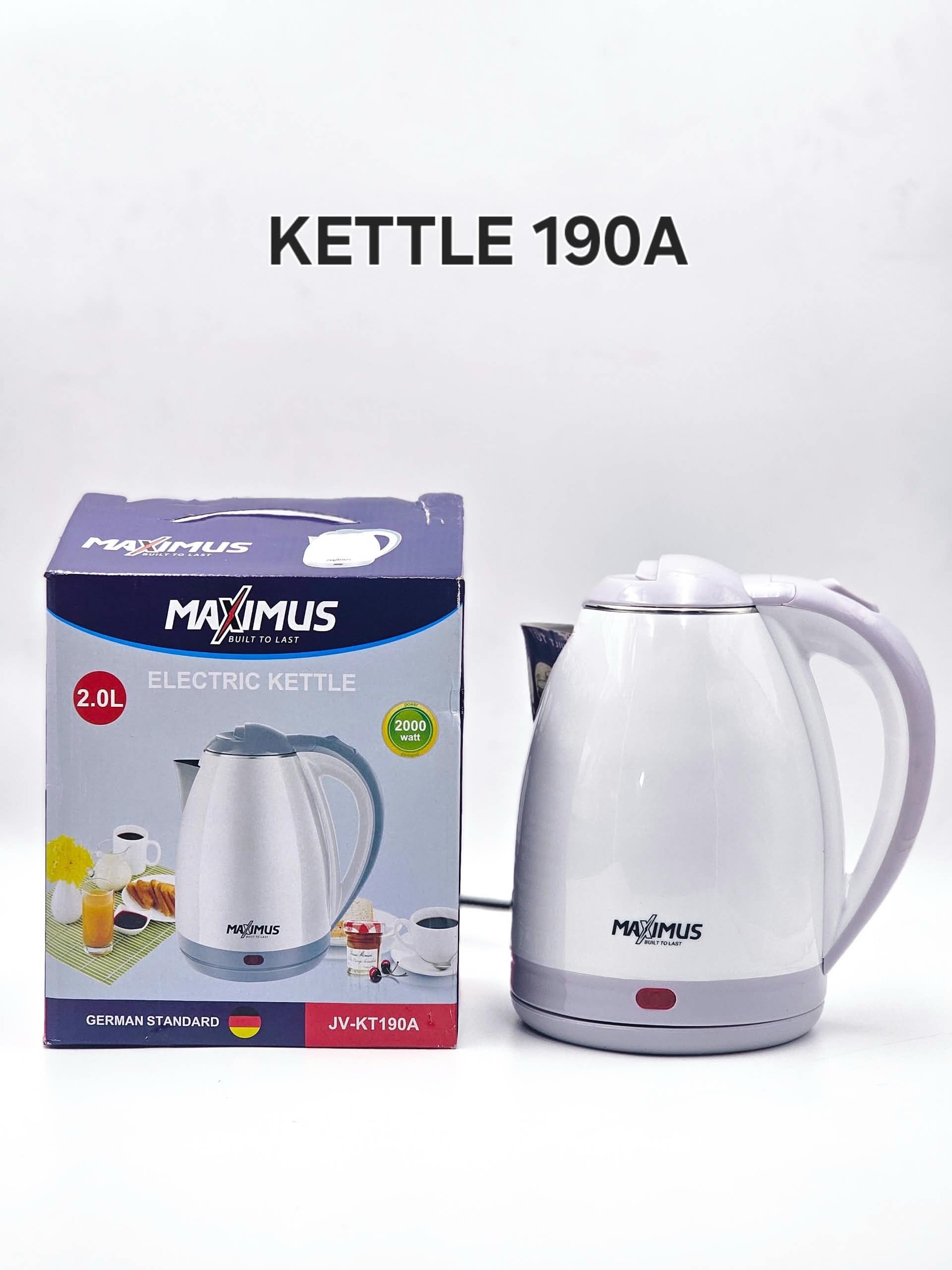 Maximus electric color white kettle