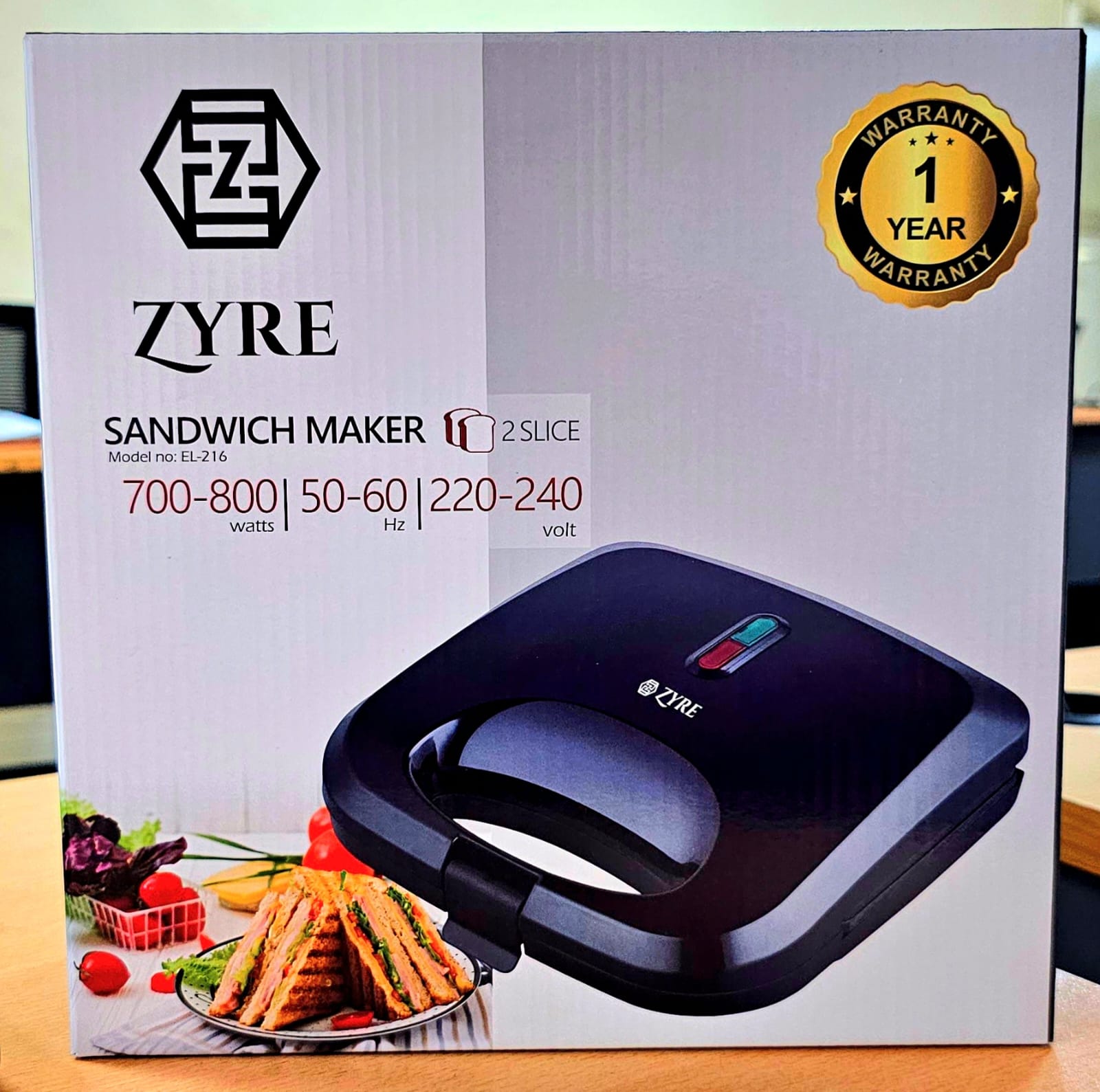 Zyre 2 face sandwich maker