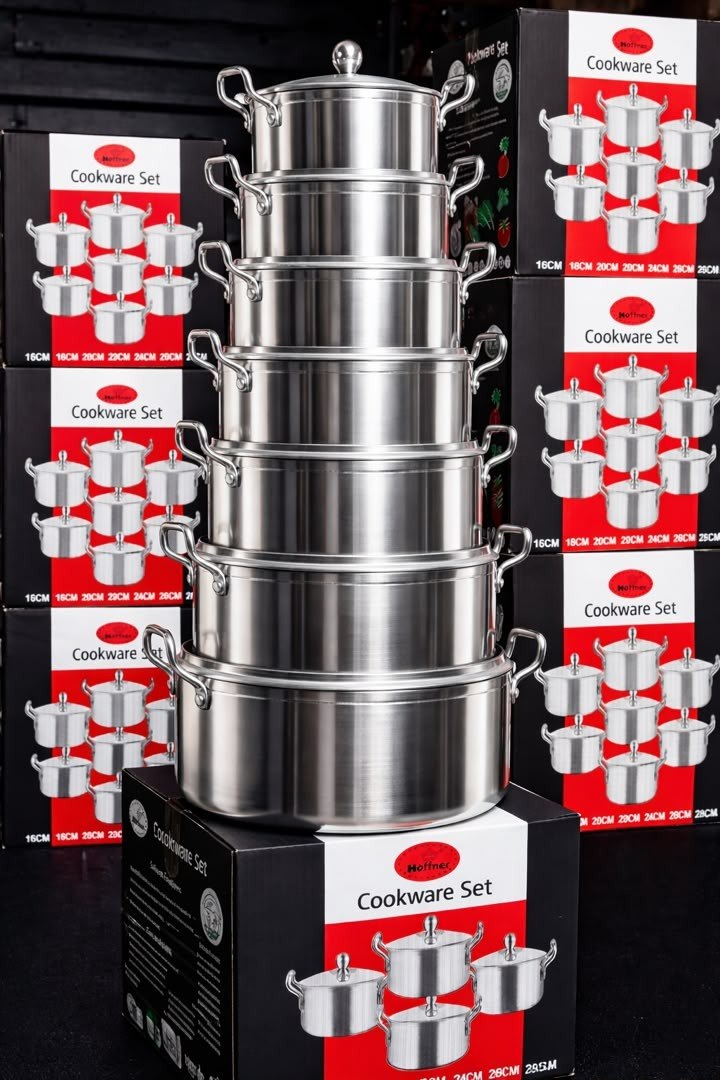 7pcs Hoffner Aluminium pots