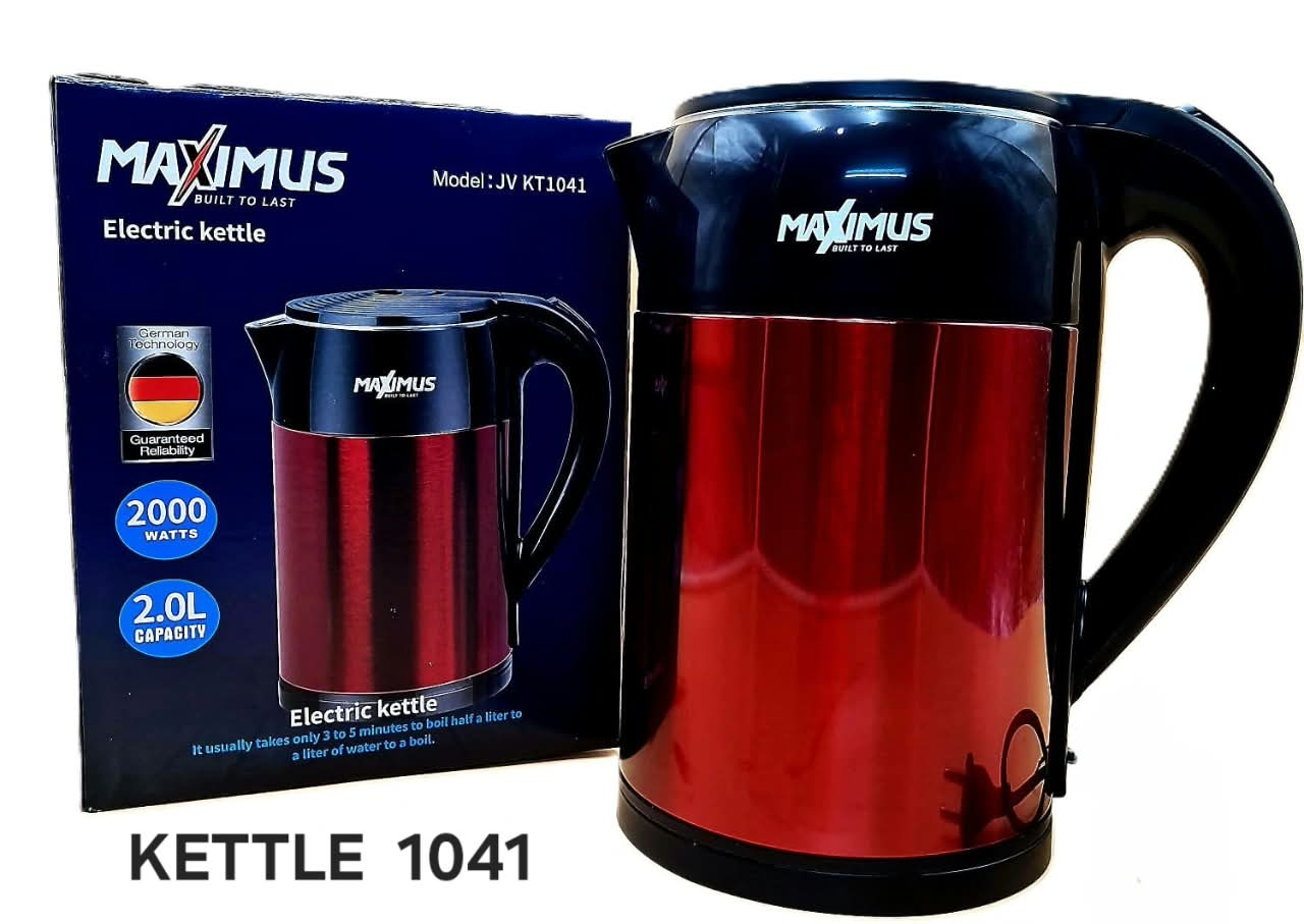 Maximus color red kettle 2litres