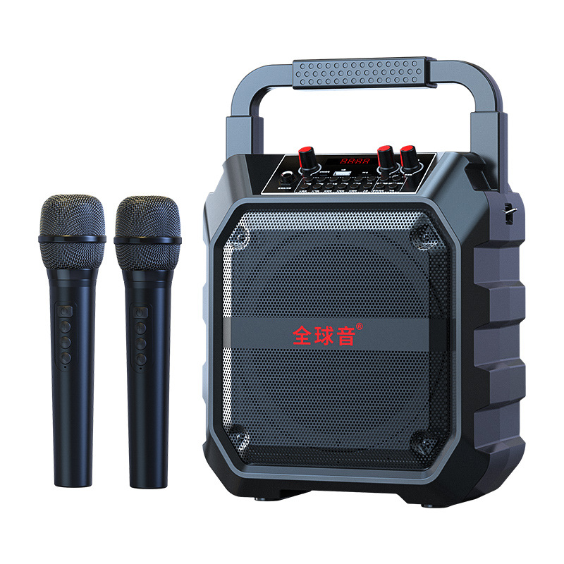 Karaoke speaker with 2 Micro phones