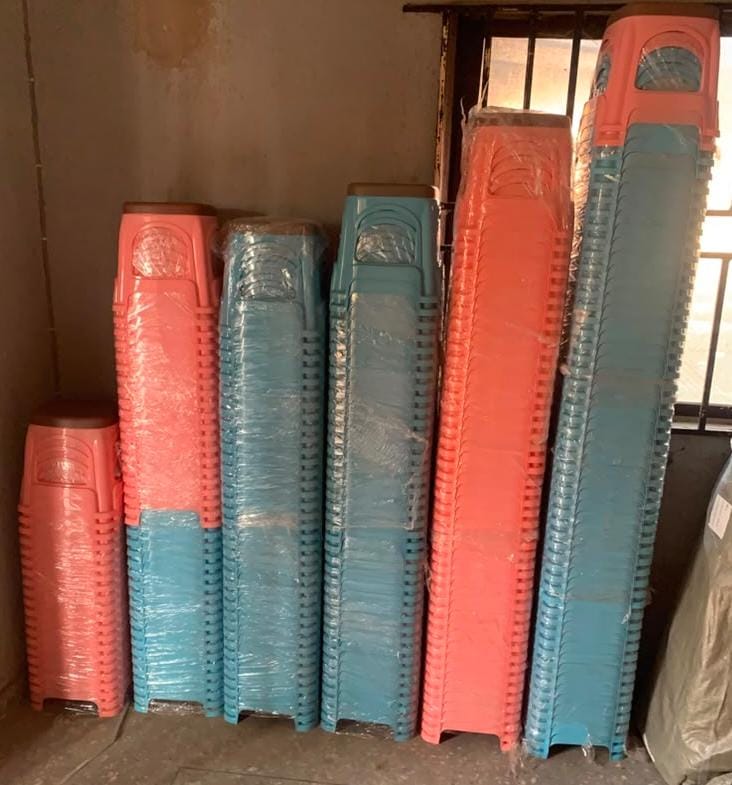 Strong plastic stool