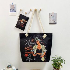 2in1 tote bag (black)