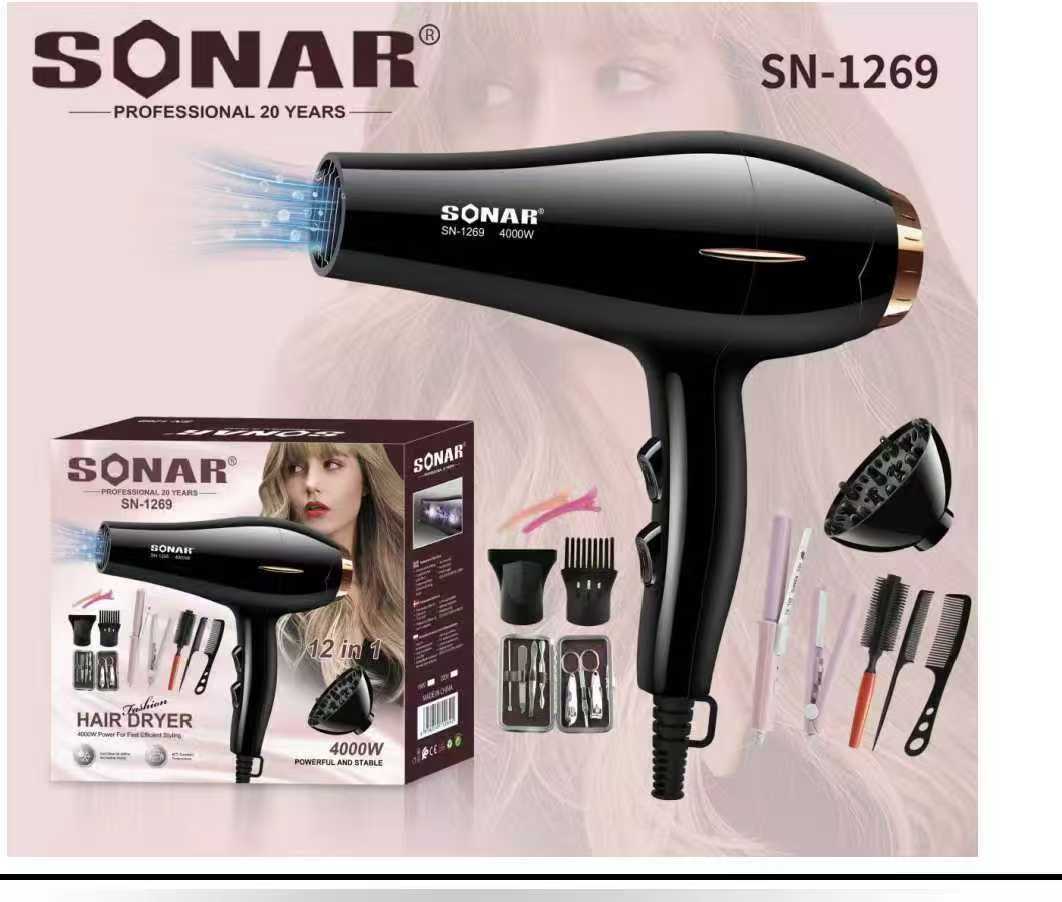 Sonar 12in1 hair dryer (4000watt)