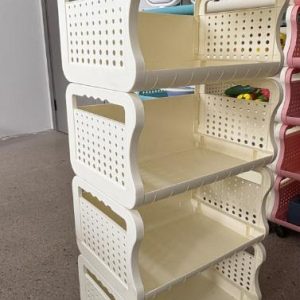 4 step movable storage rack