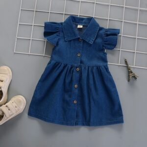 Denim soft dress
