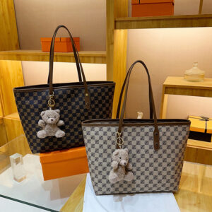 BROWN TEDDY TOTE BAG